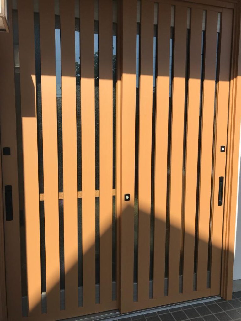 戸建住宅 リシェント玄関引戸 PG仕様 玄関ドア取替工事【ドアファクトリー】