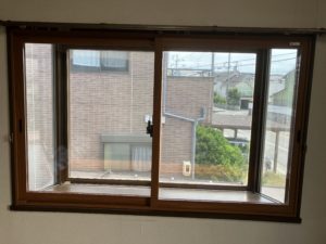 愛知県大府市にて、内窓インプラス工事を行いました。（LIXIL インプラス　ダストバリヤ　引違）【窓香房】