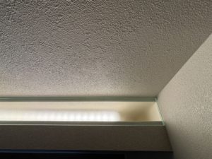 愛知県東海市にて、照明カバー取付工事を行いました。（フロスト硝子　プレーン）【窓香房】