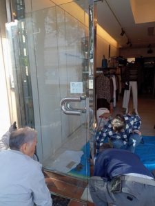 名古屋市昭和区にて、テンバドアの建付調整を行いました。（NEW STAR ES-1300）【窓香房】