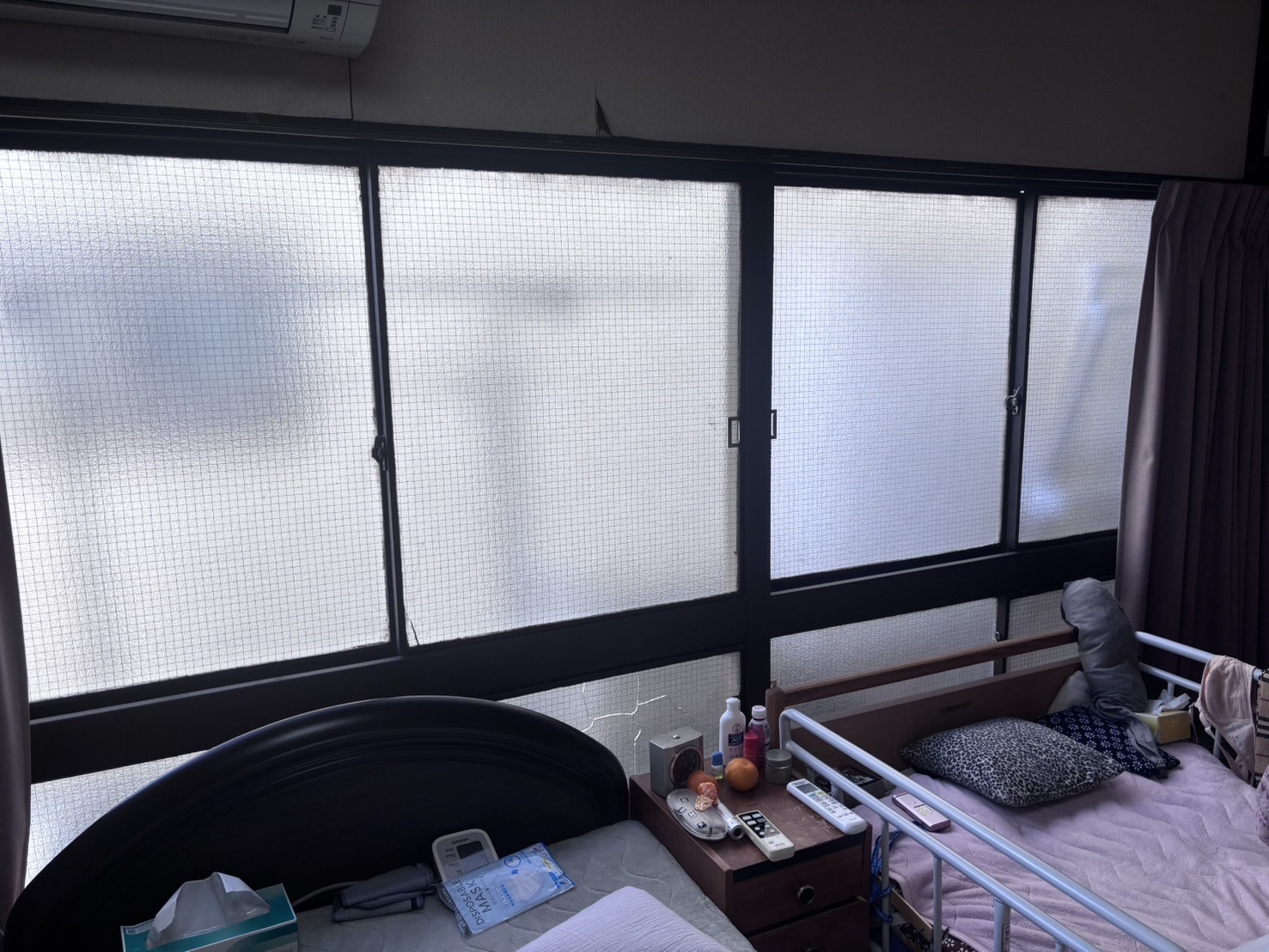 名古屋市昭和区にて、サッシ取替工事を行いました。（LIXIL　PRO-SE　引違　ALC枠　硝子溝幅17㎜）【窓香房】