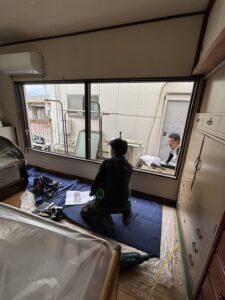 名古屋市昭和区にて、サッシ取替工事を行いました。（LIXIL　PRO-SE　引違　ALC枠　硝子溝幅17㎜）【窓香房】