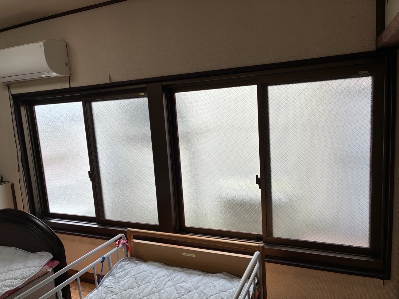 名古屋市昭和区にて、サッシ取替工事を行いました。（LIXIL　PRO-SE　引違　ALC枠　硝子溝幅17㎜）【窓香房】