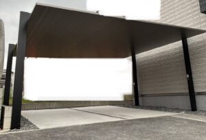 愛知県大府市にて、カーポート新設工事を行いました。（ＬＩＸＩＬカーポートＳＣ２台用）【窓香房】